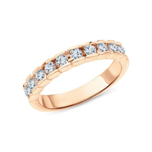 Золотое обручальное кольцо с бриллиантами