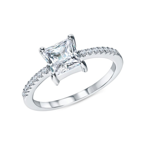 Серебряное кольцо с фианитами