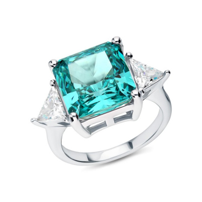 Серебряное кольцо с фианитами