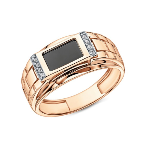 Золотое кольцо с фианитами