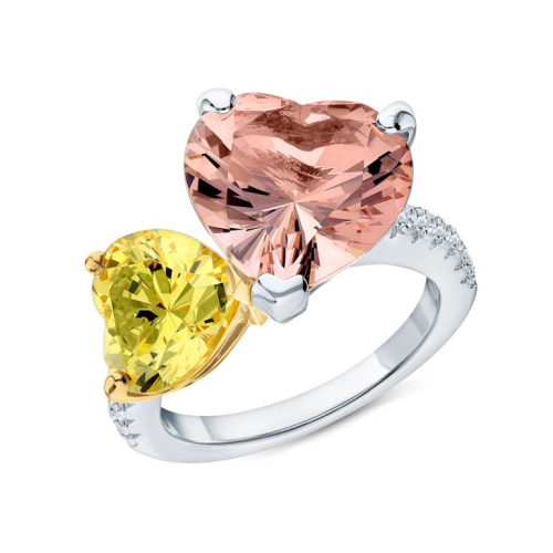 Серебряное кольцо с фианитами