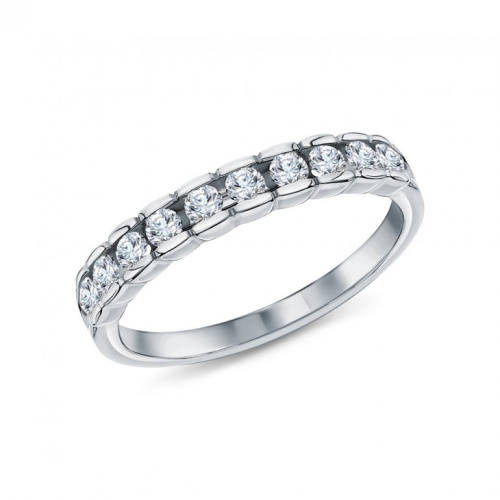 Золотое обручальное кольцо с бриллиантами