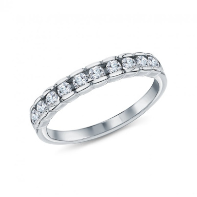 Золотое обручальное кольцо с бриллиантами