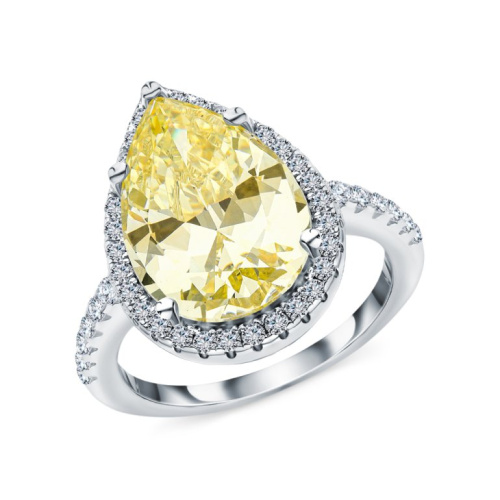 Серебряное кольцо с фианитами