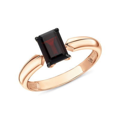 Золотое кольцо с гранатами природными