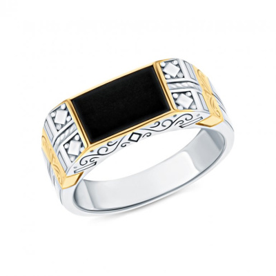 Серебряное кольцо с эмалью