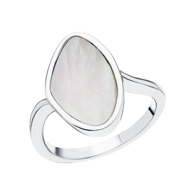 Серебряное кольцо с перламутром природным