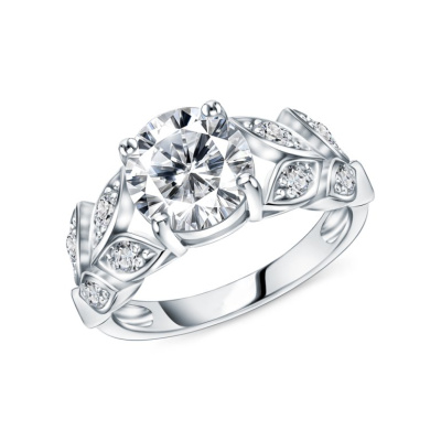 Серебряное кольцо с фианитами