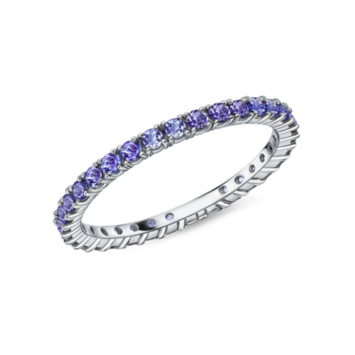 Золотое кольцо с танзанитами