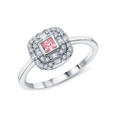 Серебряное кольцо с фианитами