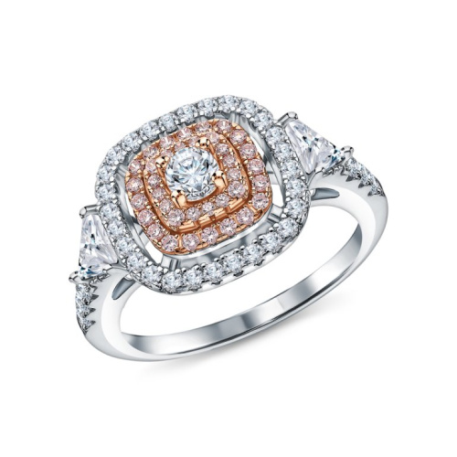 Серебряное кольцо с фианитами