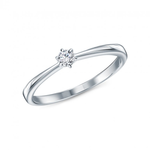 Золотое кольцо с бриллиантами природными