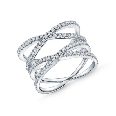 Серебряное кольцо с фианитами