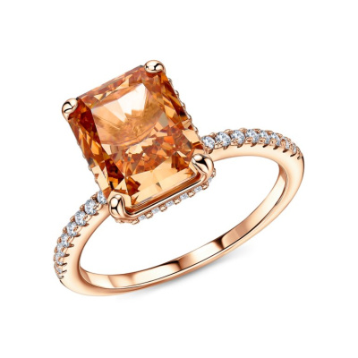 Серебряное кольцо с фианитами