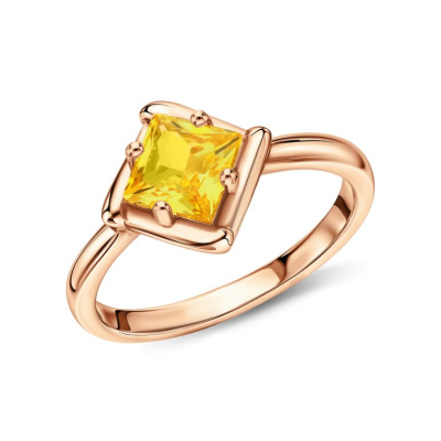 Серебряное кольцо с фианитами