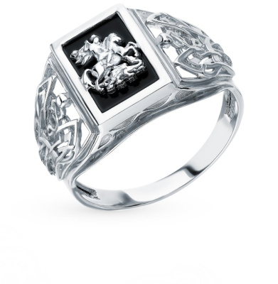 Серебряное кольцо с фианитами