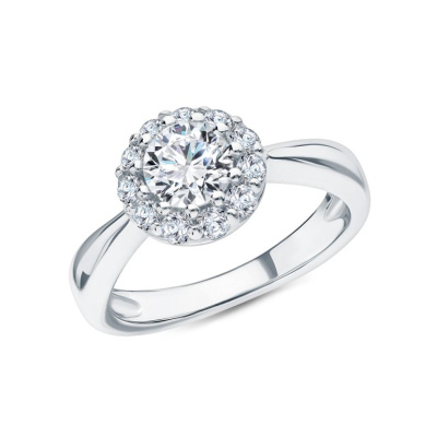 Серебряное кольцо с фианитами