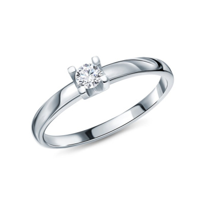 Золотое кольцо с бриллиантами природными