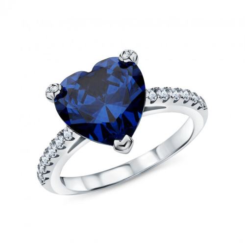 Серебряное кольцо с фианитами