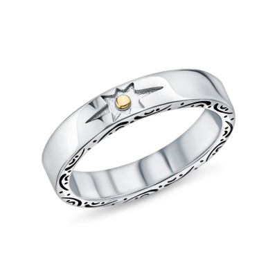 Серебряное кольцо с эмалью