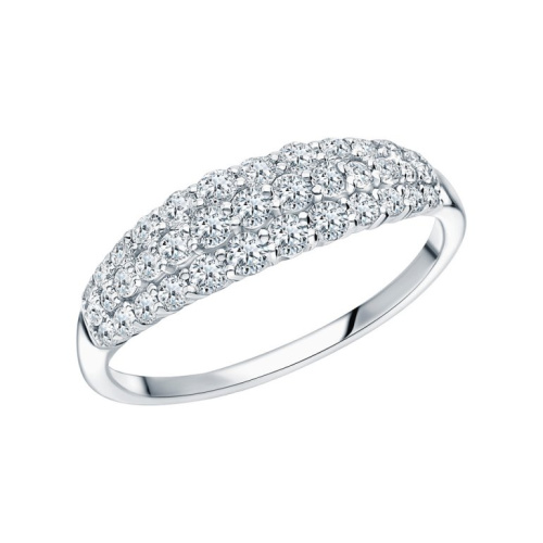 Золотое кольцо с бриллиантами природными