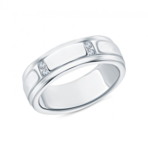 Серебряное кольцо с фианитами