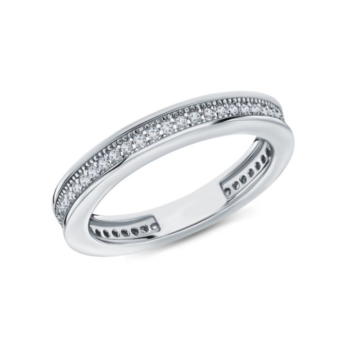 Серебряное кольцо с фианитами