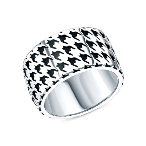 Серебряное кольцо с эмалью