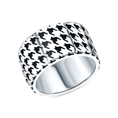 Серебряное кольцо с эмалью