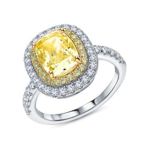 Серебряное кольцо с фианитами