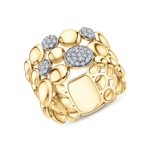 Серебряное кольцо с фианитами