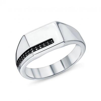 Серебряное кольцо с фианитами