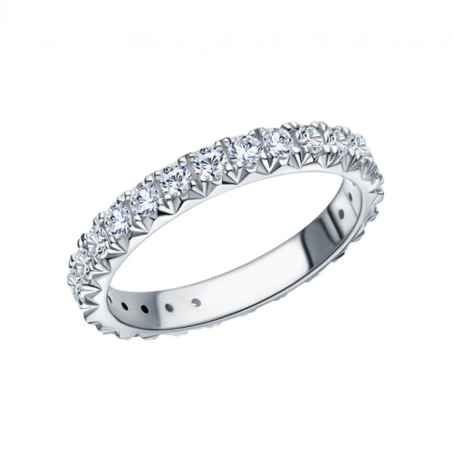 Золотое кольцо с бриллиантами природными