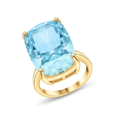 Серебряное кольцо с фианитом