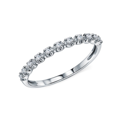 Золотое кольцо с бриллиантами природными