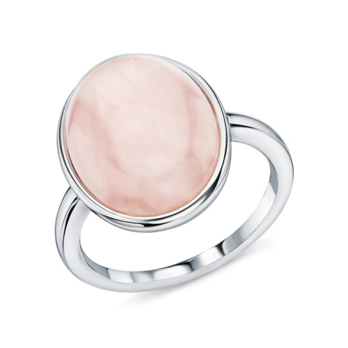 Серебряное кольцо с кварцами природными