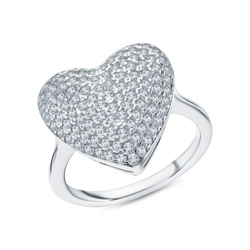 Серебряное кольцо с фианитами