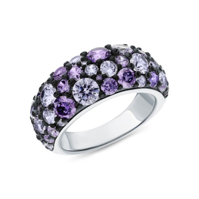 Серебряное кольцо с фианитами