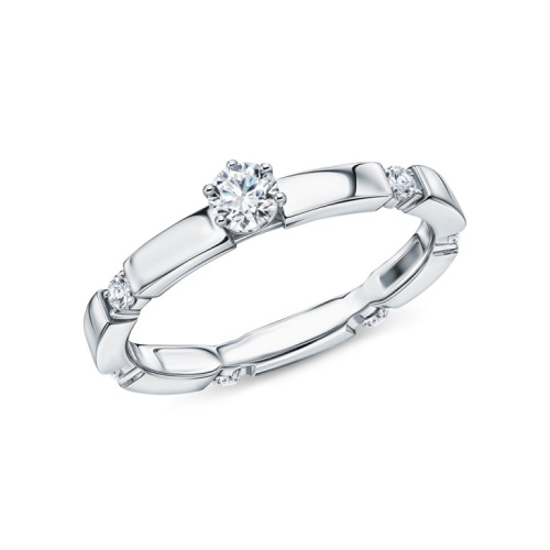 Золотое кольцо с бриллиантами природными