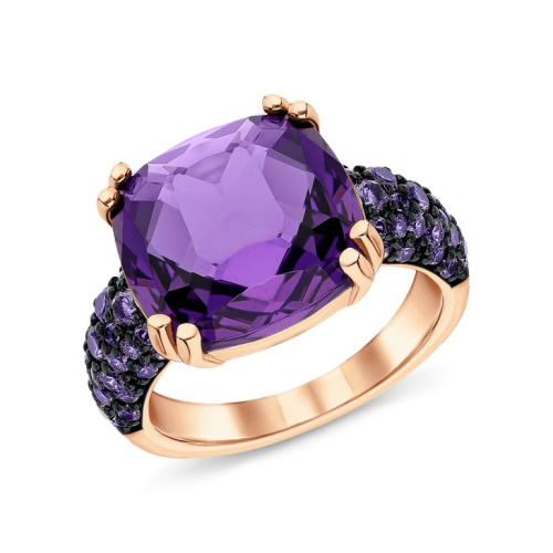 Серебряное кольцо с фианитами