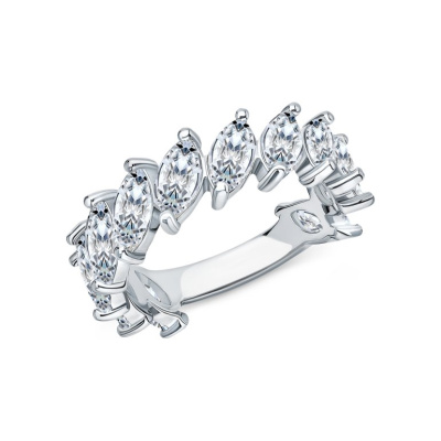 Серебряное кольцо с фианитами