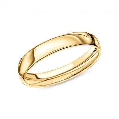 Золотое обручальное кольцо