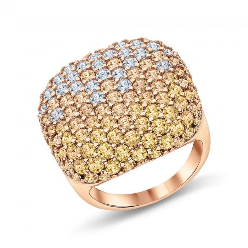 Серебряное кольцо с фианитами