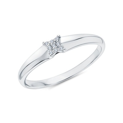 Золотое кольцо с бриллиантами природными