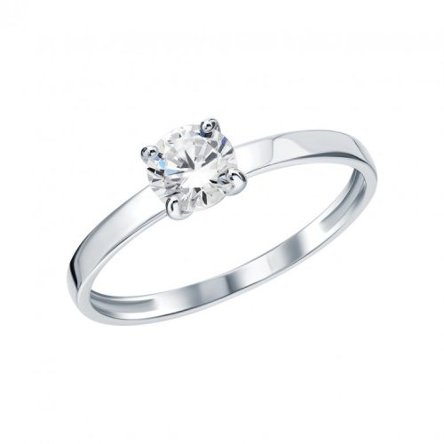 Золотое кольцо с фианитами