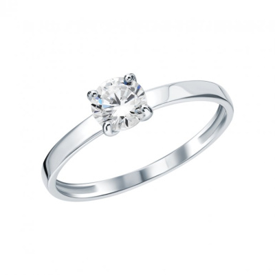 Золотое кольцо с фианитами