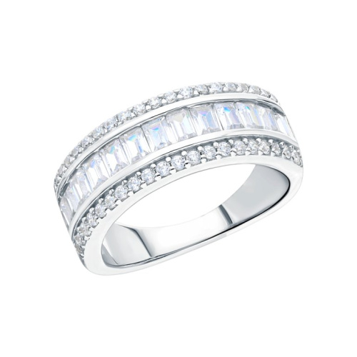 Серебряное кольцо с фианитами