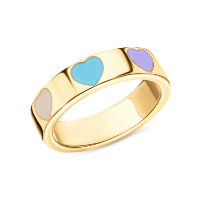 Серебряное кольцо с эмалью