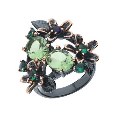 Серебряное кольцо с фианитами