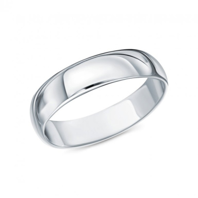 Серебряное обручальное кольцо